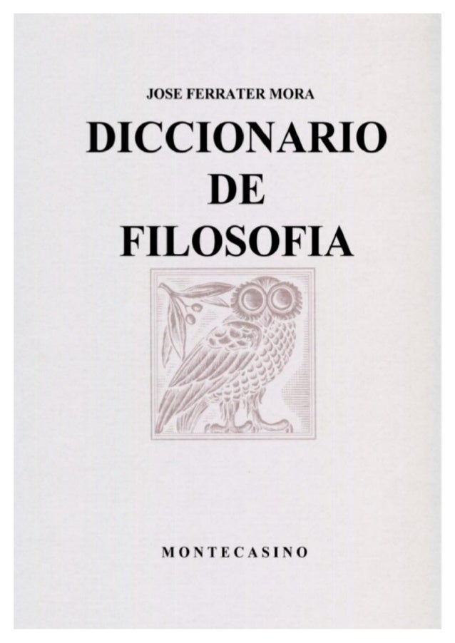 diccionario filosofico de ferrater mora
